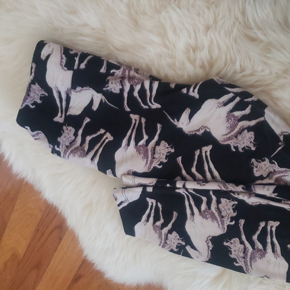 LLR Black Unicorn Leggings One Size